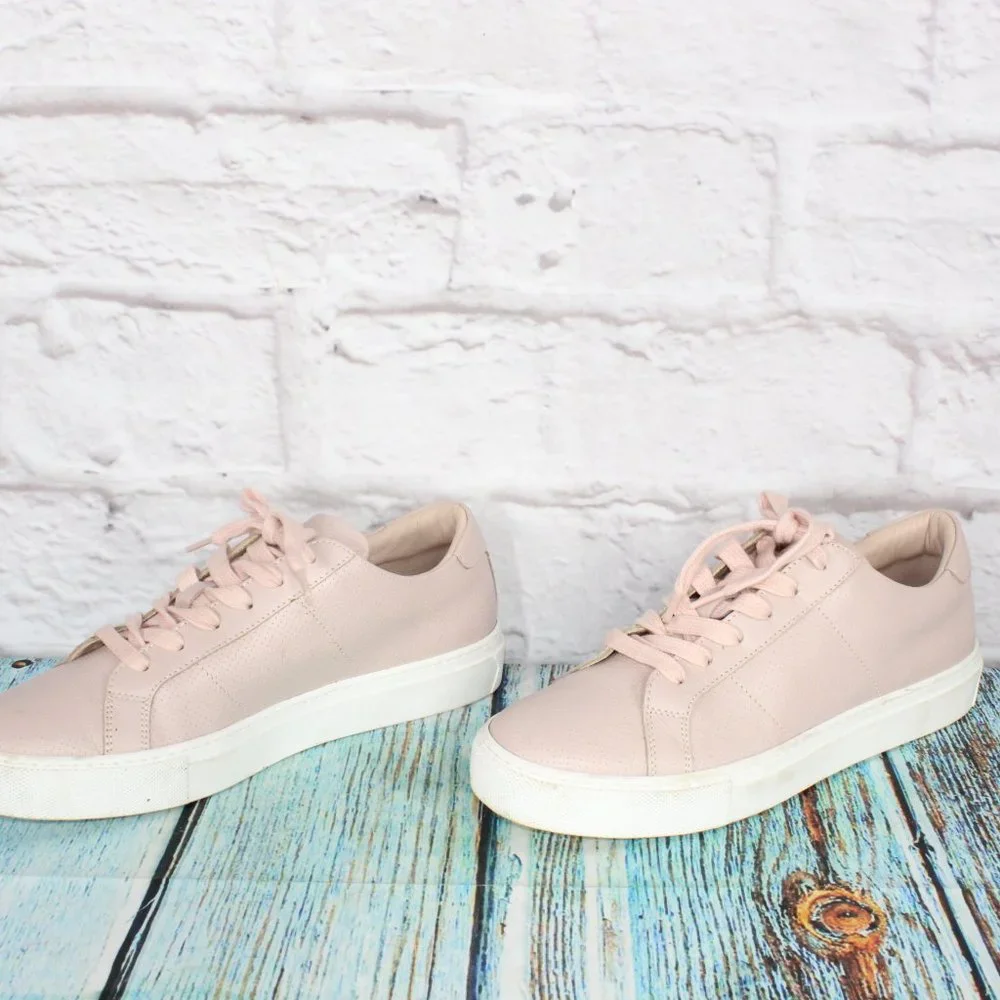 Greats Brookyln Women's Pink Leather Lace Up Low Top Sneakers Size US 9 - Picture 2 of 9